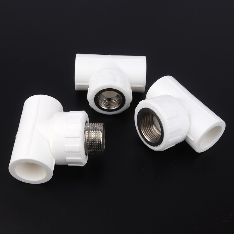 PPR Garden Water Connectors Farm Irrigation System Water Pipe Connector Copper Female Aquarium Fittings Tee Joints