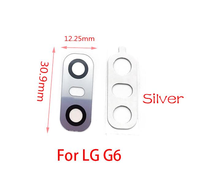 2pcs/lot Rear Back Camera Glass Lens For LG V20 V30 G2 G5 G6 G7 Q6 K8 Camera Glass With Glue Adhesive