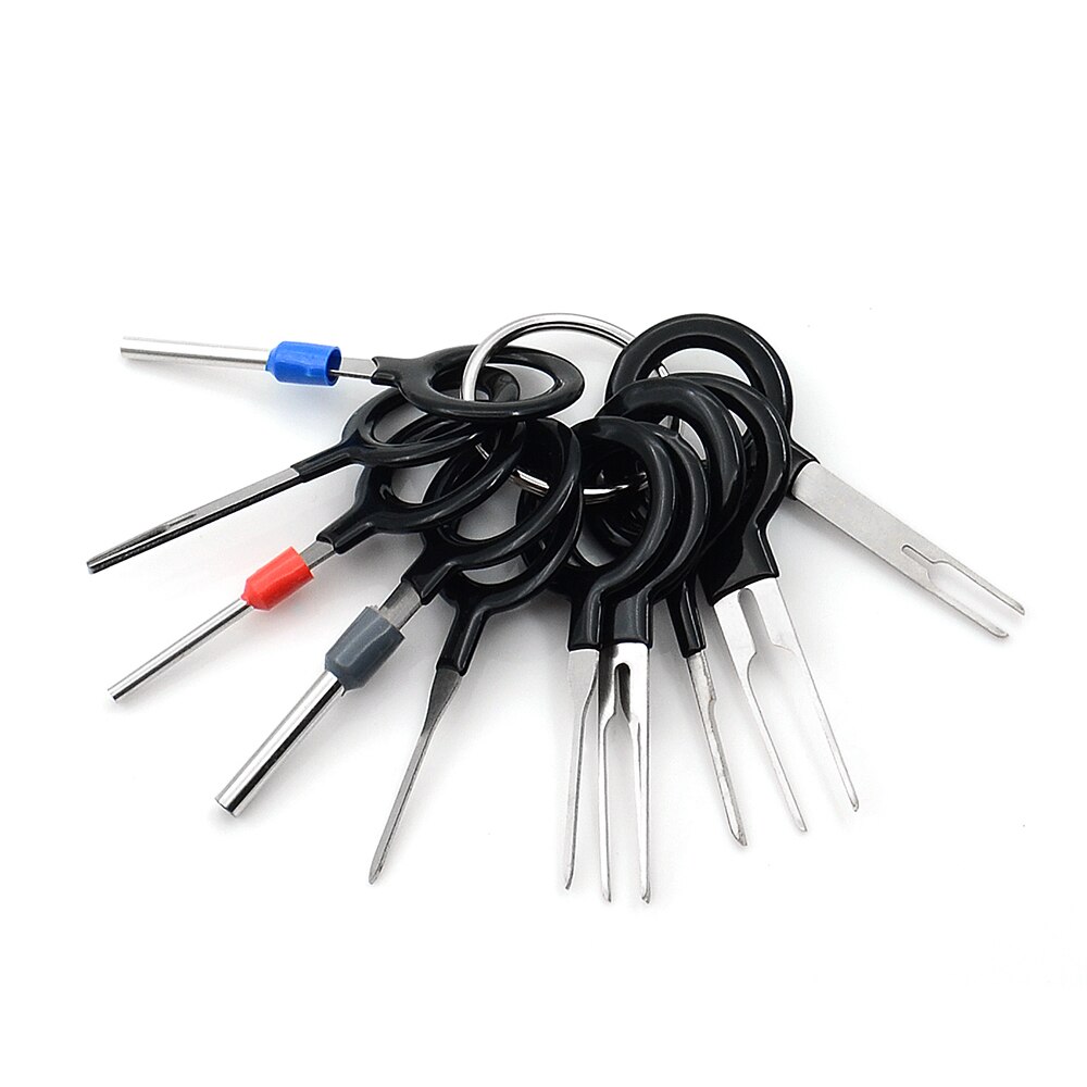 3pcs/lot car plug terminal removal tool kit car wire crimping connector puller kit keychain accessories