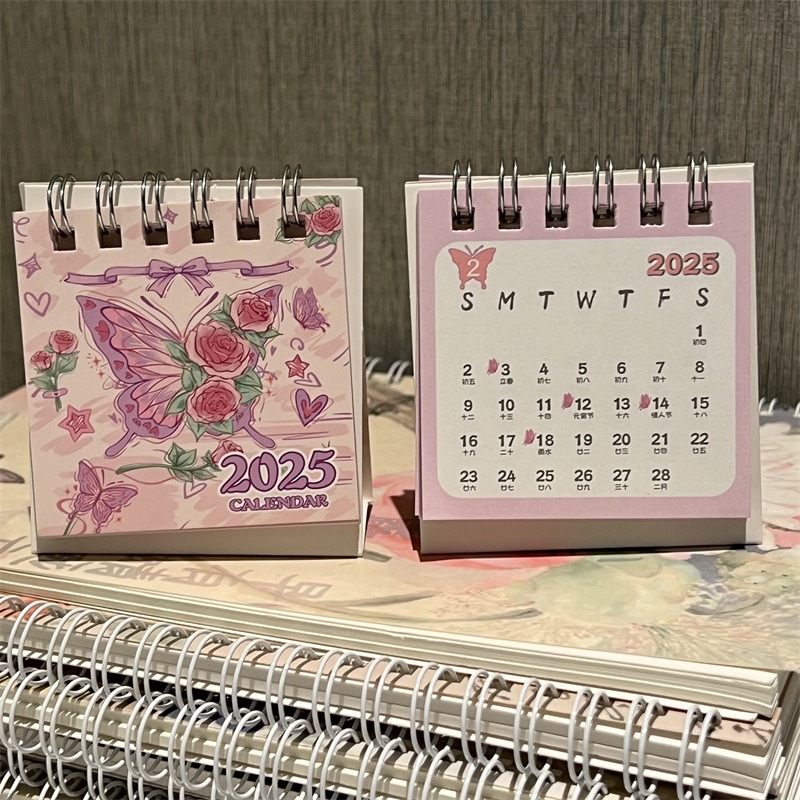 Desk Calendar Yearly Monthly Daily Planner Cute Coil Calendar Yearly Schedule Organizer To Do List Home Office Supplies