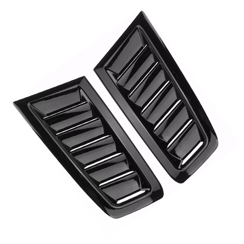 2 Stks Universele Motorkap Ventilatieopeningen Motorkap Auto Exterieur Onderdelen Voor Geschikt Merk Mk2 Stijl Koolstofvezel Kleur