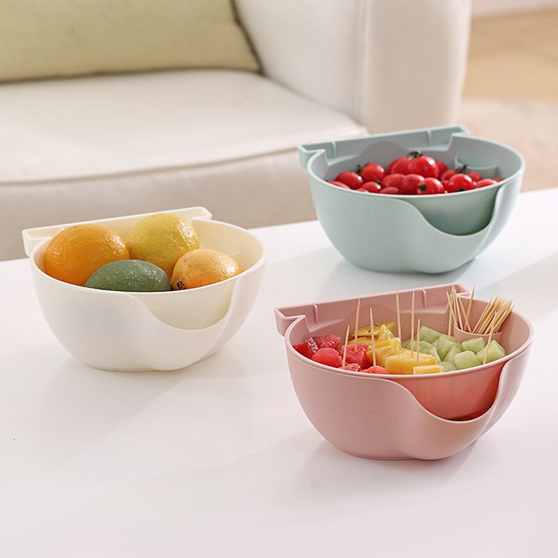 Bowl de plástico para fruta desmontable Placa de drenaje plato de dulces semillas de melón de contenedor para postres bastidor móvil partidario