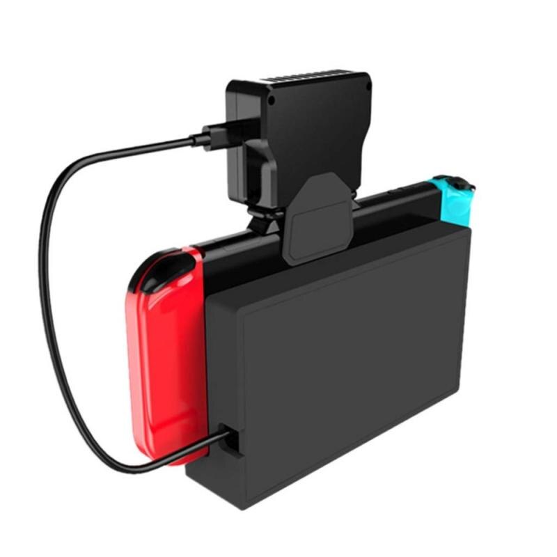 Cooling Fan For Nintendo Switch External Turbo Pumping Cooler Radiator Base For NS Switch Docking Station LED Display Radiator