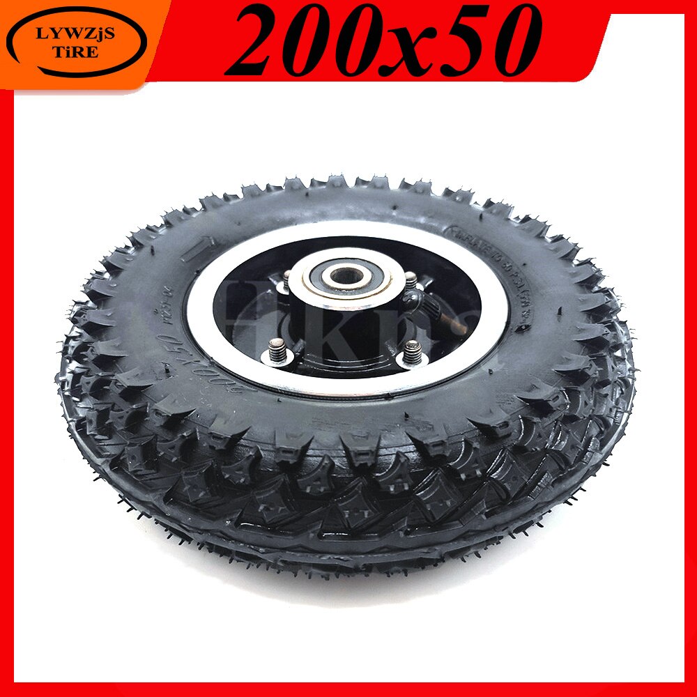 200x50 roue tout-terrain pneu pour Scooter électrique rasoir E100 E150 E200 Espark fou chariot Scooters 8 pouces antidérapant pneu roue pièces