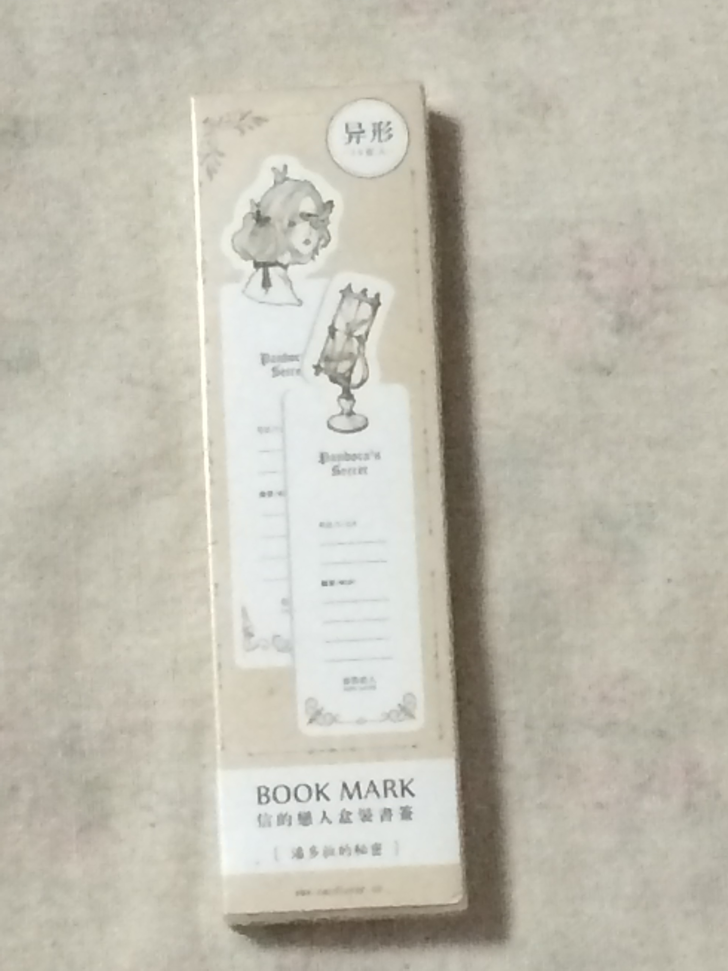 Vintage girl diy paper bookmark(1pack=30pieces)