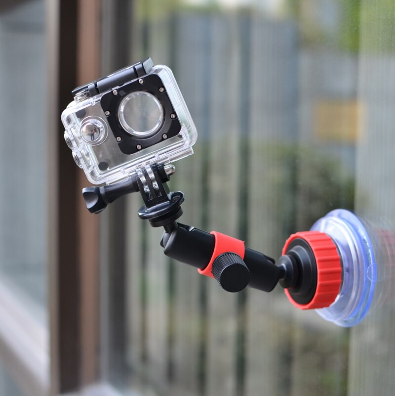 Voor GoPro Actie Camera Auto Zuignap Sucker Houder Voor Osmo Xiaomi SOOCOO SJCAM Eken Glas Zuignap beugel