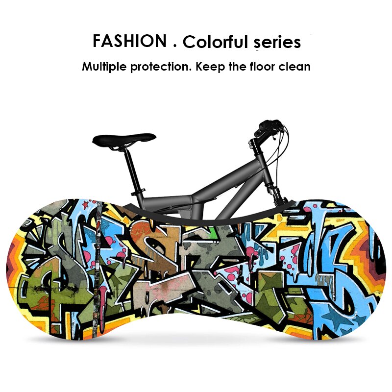 HSSEE 26“-28” 700C Bicycle Indoor Dust Cover Graffiti Series High ...