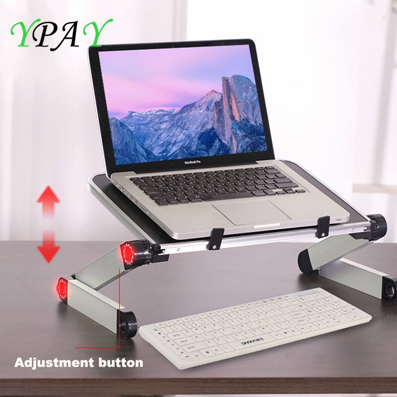 YPAY Laptop Stand Lapdesk 11-17 Zoll Einstellbare Tragbare Falten Laptop Schreibtisch Bett Laptop Stand Notizbuch Lapdesk Für Macbook Profi