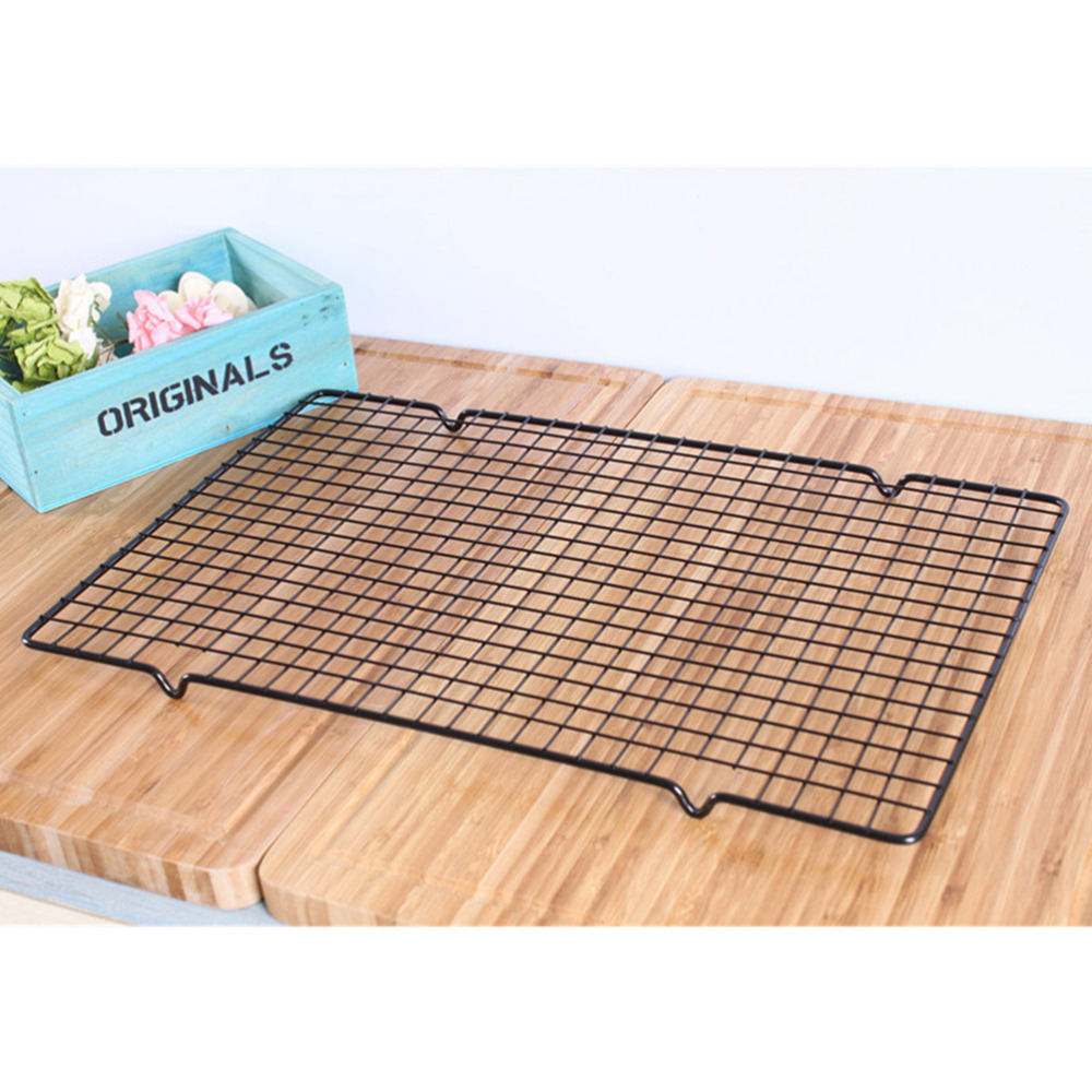 Nonstick Metal Cake Cooling Rack Net Cookies Biscuits Bread Muffins Drying Stand Cooler Holder Kitchen Baking Tools 25*40cm