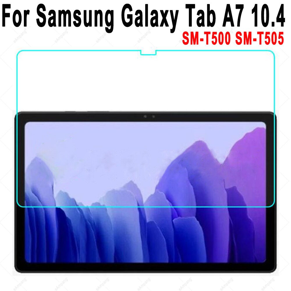 Protecteur d'écran, en verre trempé pour Samsung Galaxy Tab a8 8.0 10.1 10.5 9.7 A7 10.4 T500 T590 T510 T580 P580 T350 T290: Tab A7 10.4 T500