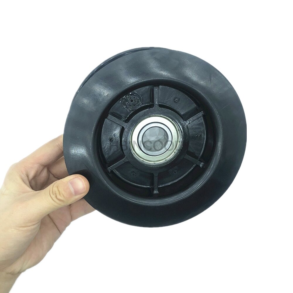 Puleggia per tubi del carrello elevatore doppia scanalatura con cuscinetto ruota in nylon di plastica generale 6204 per accessori per carrelli elevatori