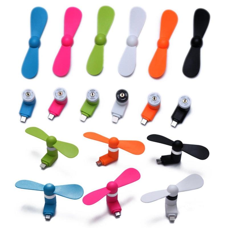 Nieuwe handige draagbare koeling mini usb ventilator mobiele telefoon ventilator voor iphone android type-c handbediende mini ventilator voor android micro usb