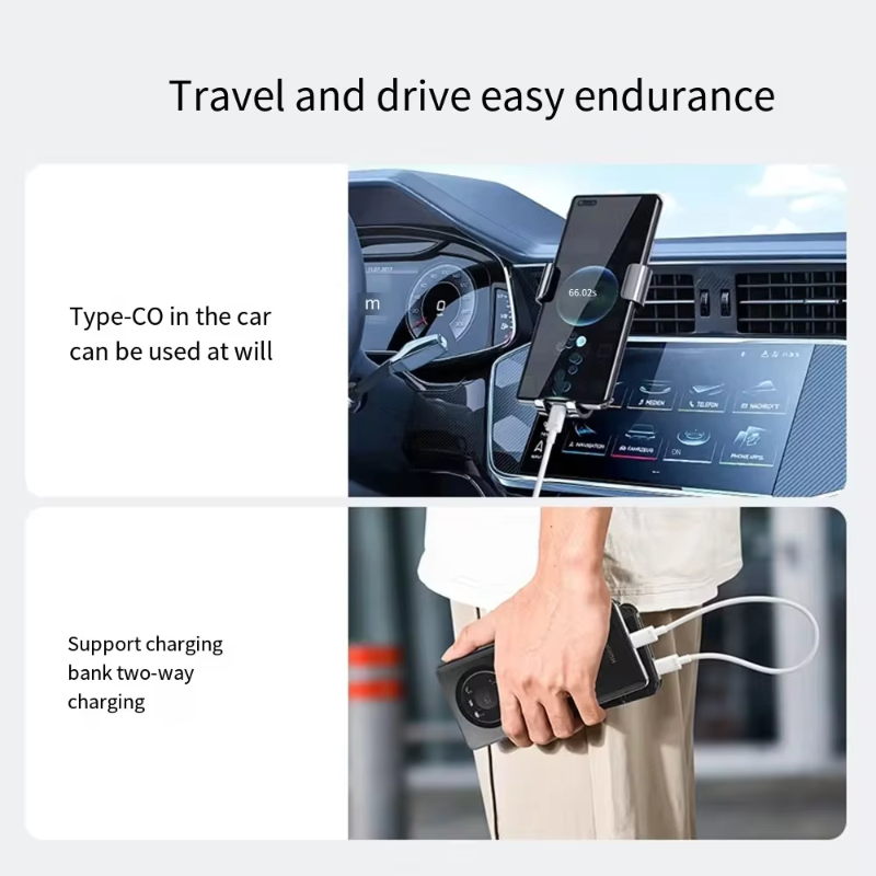 50000 mAh Power Bank Dubbele USB-uitgang Snel opladen Led-display Externe batterij 5 v / 2a Verwarmingsjas Lichtgewicht batterij