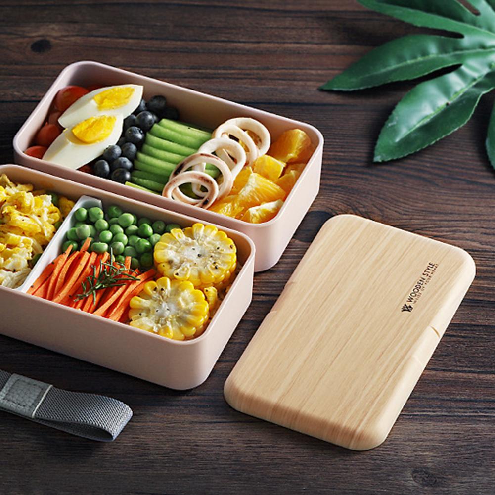 Bento Box Leak-proof Double Layers 3 Colors Stacka... – Grandado
