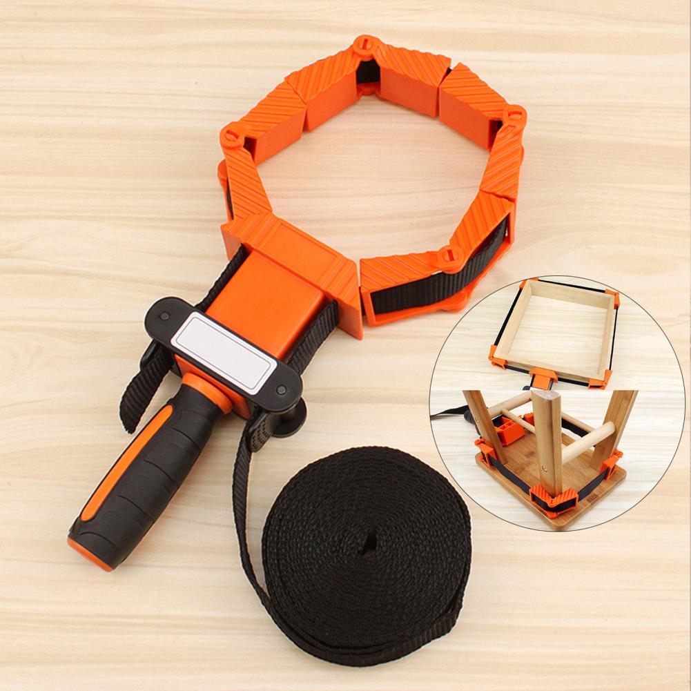 Nylon Strap Clamp Holder Adjustable Band Clamp Polygonal Angle Clip Picture Frame Multifunction Belt Clamping Woodworking Tool