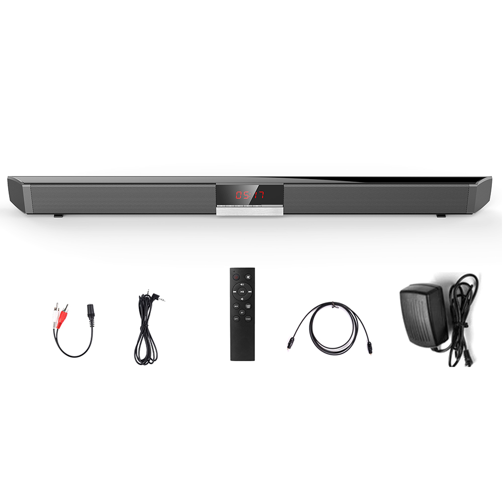 SR100 Plus Bluetooth barre de son haut-parleur de télévision à domicile sans fil Subwoofer télécommande stéréo Surround haut-parleurs sonores pour Home cinéma