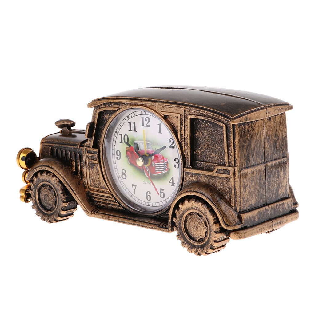 Classic Vehcile Car/Train/Motorbike Model Alarm Clock Quartz Movement Clock Beside for Night Table: Car 