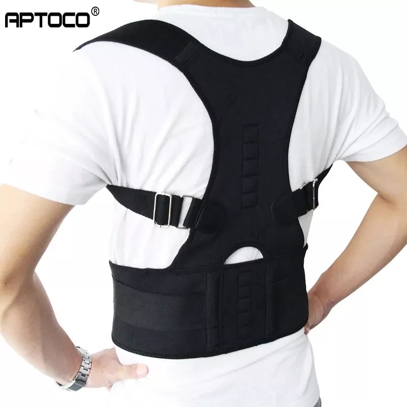 Aptoco Magnetische Therapie Houding Corrector Brace Schouder Terug Ondersteuning Riem Voor Braces & Ondersteunt Riem Schouder Houding Us Voorraad