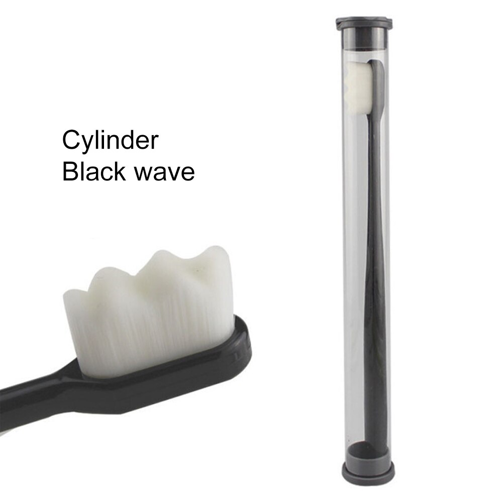 Brosse à dents souple Micro Nano brosse à dents manuelle avec 12000 poils pour les gencives fragiles adultes et enfants: Black wave
