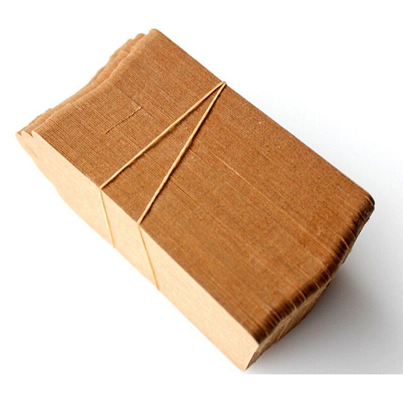 Etiquetas de papel Kraft de 100 Uds. De 5x3cm, etiquetas de encaje marrón, etiquetas para de boda o , etiquetas para comida hazlo-tú-mismo, precio en blanco, etiqueta para colgar nombre