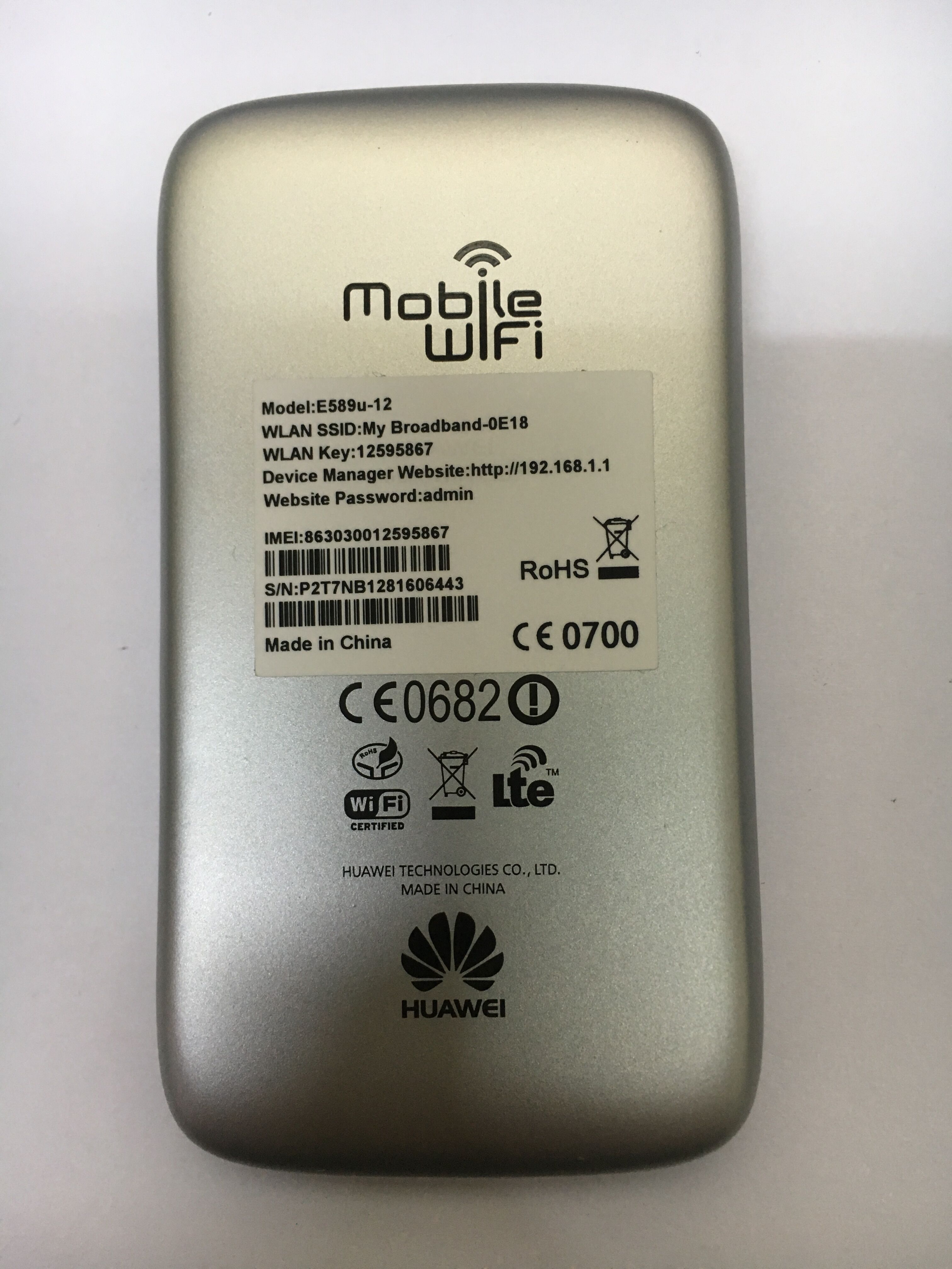 HUAWEI-rúter mifi 4G LTE desbloqueado, punto de acceso móvil inalámbrico, wifi, 4g, tarjeta sim, E589u-12, 100Mbps