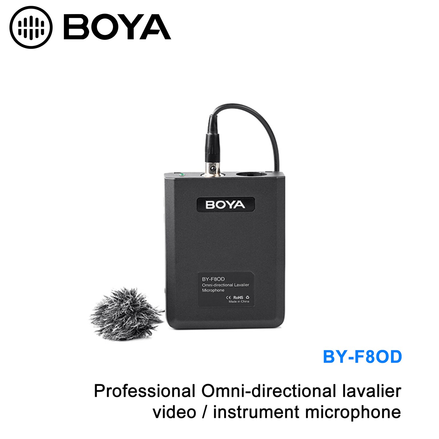 Boya BY-F8OD Xlr Omnidirectionele Lavalier Microfoon Voor Dslr Camera Sony Panasonic Camcorder Vocal &amp; Akoestische Gitaar Video Film