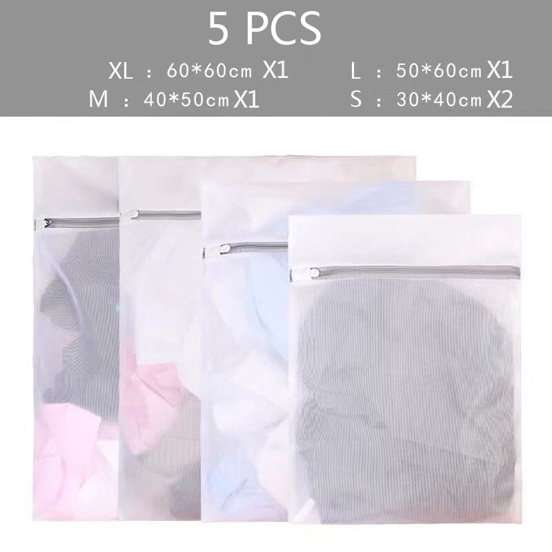 5 Pcs/Set Laundry Bags Washing Machine Special Washing Bag Home Laundry Storage Bag Travel Underwear Sorting Bagging: G