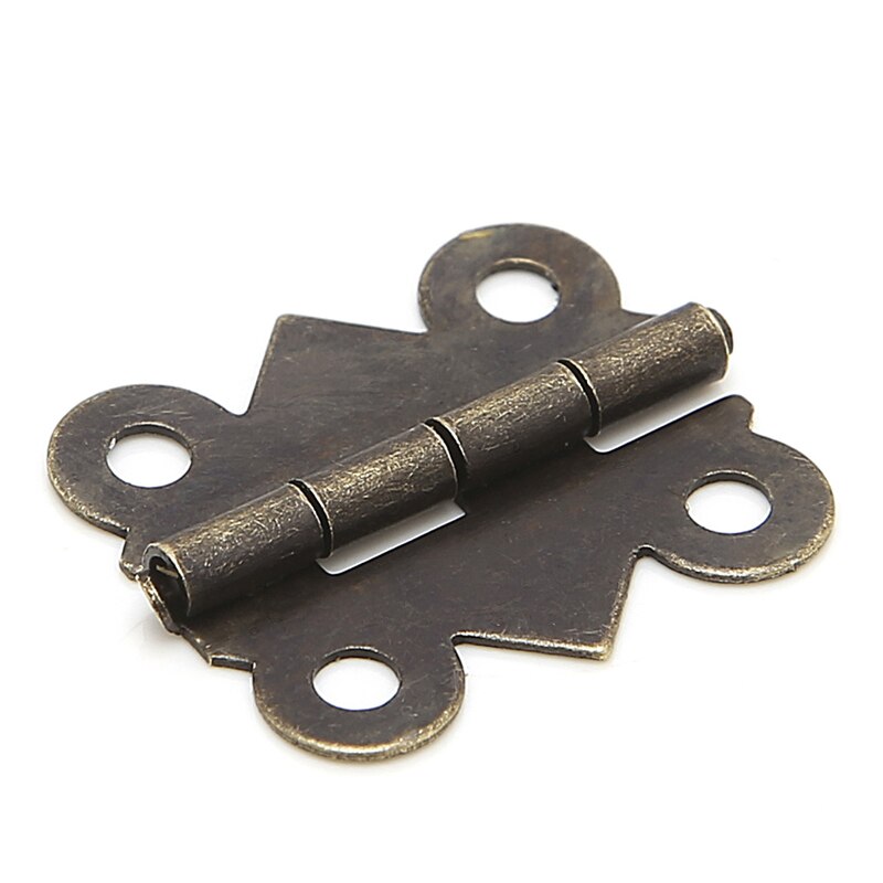 10x Mini Butterfly Door Cabinet Drawer Jewellery Box Hinge Furniture 20mm x17mm