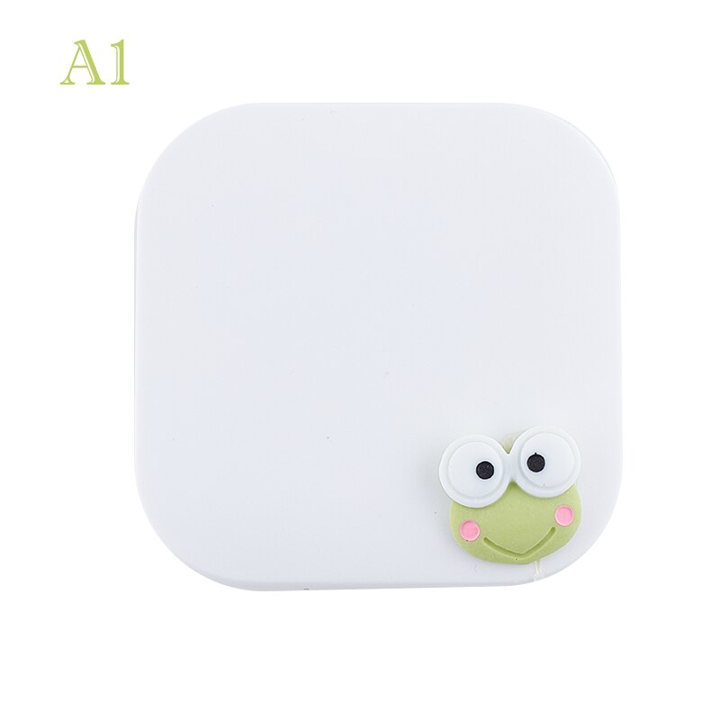 Contact Lens Case Mirror Soaking Container Business Travel Holder Kit Contact Lens Case Square Travel Portable: A