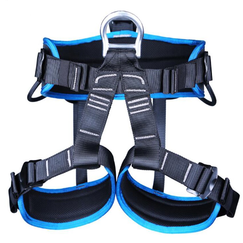 Klimmen Harness Outdoor Klimmen Harness Bescherm Taille Veiligheid Harnas Half Body Harnas Voor Bergbeklimmen Fire Rescue: Blauw