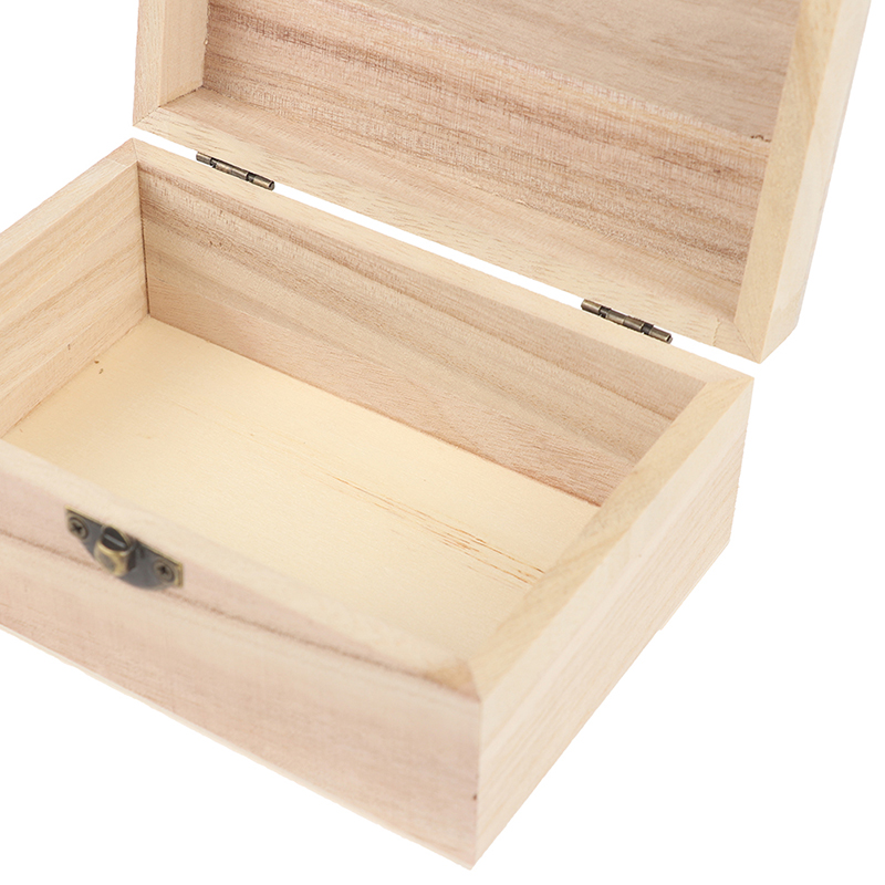 Caja de joyería Retro de madera Natural, estuche de almacenamiento de concha de escritorio, decoración del hogar, Cajas de de madera hechas a mano, 1 ud.