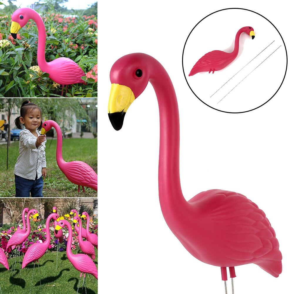 Flamingo Lawn Decoration Lifelike 51 13 8CM Artificial Flamingo Figurines Decorate Flamingo Ornament Beautiful