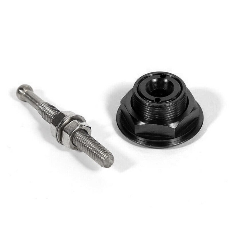 4X Push Button Quick Release Car Hood Bonnet Latch Pin Lock Bumper Clip Black