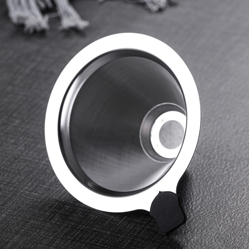 Glass Coffee Pot With Stainless Steel Filter High-Temperature Resistant Coffee Pot Espresso Coffee Machine Graduated Coffeeware: 600ml Filter