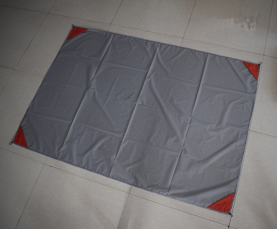 Outdoor Camping Mat Waterproof Convenient Folding Picnic Mat Lawn Damp Mat Polyester Grid Cloth Beach Mat for Men and Women: Dark Grey / 1mx1.4m