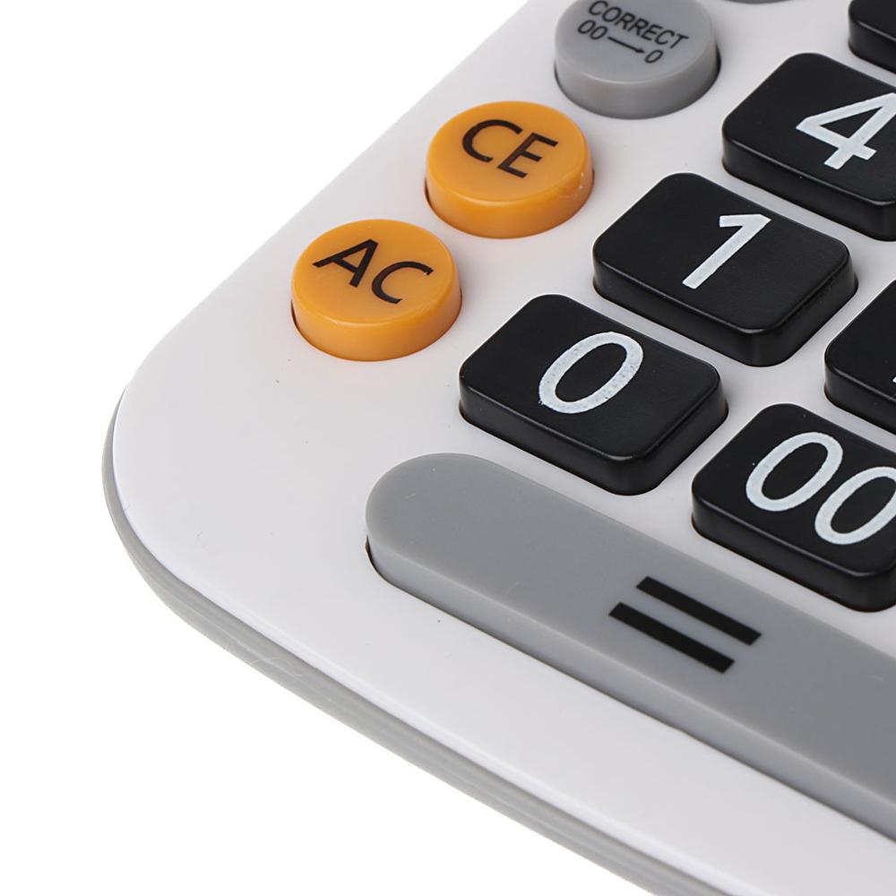 100% Brand and 12-Digit Solar Battery Dual Power Large Display Office Desktop Calculator CT-628