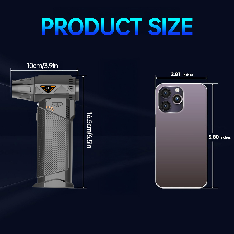 JKUOO – ventilateur d'air puissant, vents forts, moteur sans balais 58 m/s, ventilateur à Jet Turbo 200000 Outil de nettoyage de plumeau d'air de ventilateur de conduit portatif de RPM: Default Title