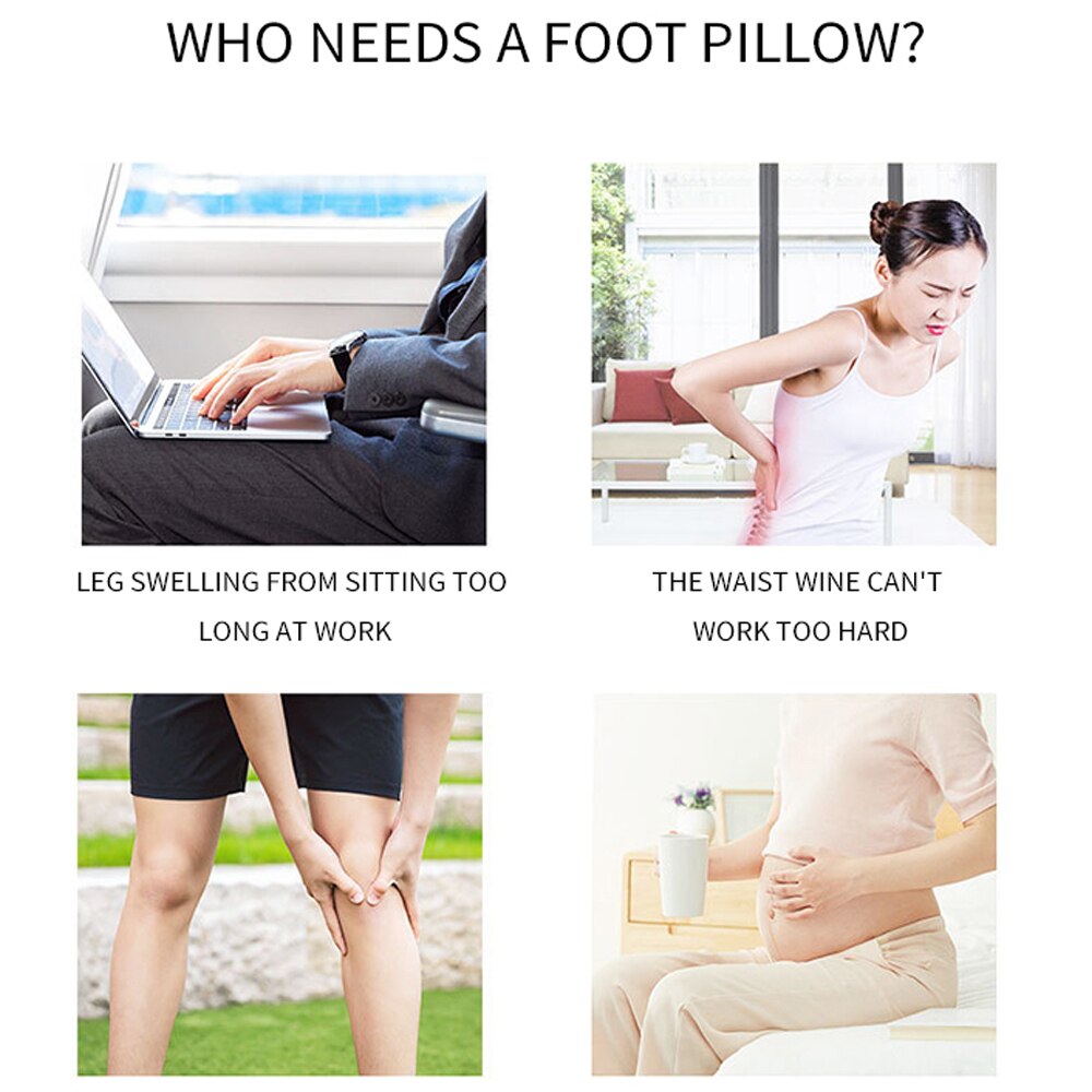 Voetsteun Voeten Kussen Ondersteuning Voetsteun Onder Bureau Voeten Kruk Kussen Voor Thuis Computer Werk Stoel Reizen Voetsteun Massage