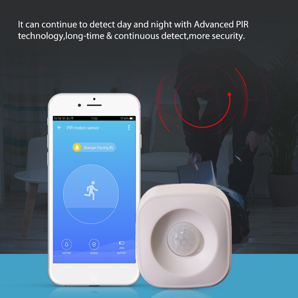Wifi Pir Sensor Detector Wifi Beweging Sensor Tuya Smart Leven App Controle Draadloze Infrarood Detector Home Alarmsysteem