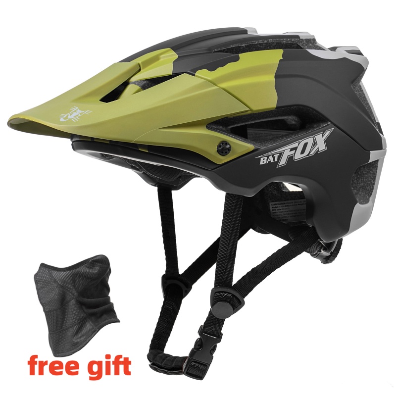 BATFOX MTB Helmet Cycling Men’s Bicycle Helmet casco bicicleta Ultralight Racing Speedframe Mountain Road Bike Helmets: WHITE