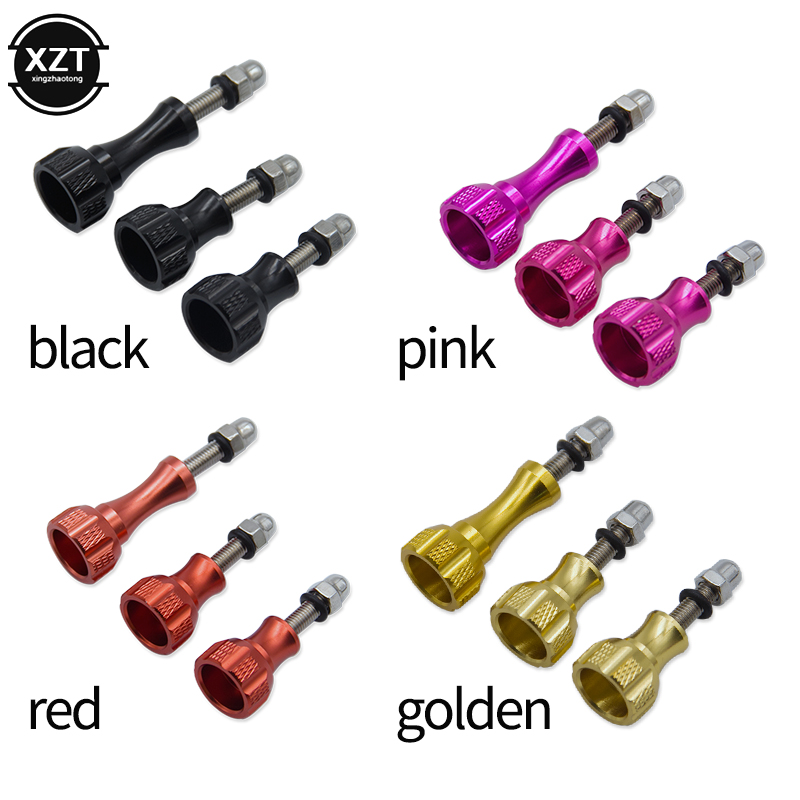 3 uds perilla de pulgar de aluminio tornillo para GoPro Hero 7 6 5 4 Xiaomi Yi 4K Sjcam SJ4000 H9 funda trípode montaje Cam accesorio más