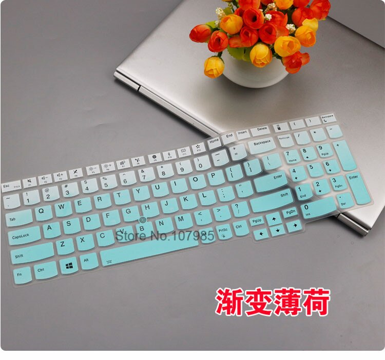 For Lenovo Thinkpad 15 T570 T580 T590 E580 E585 E590 L580 P51S P52 P52S P72 P73 15.6 inch Laptop Keyboard Cover Skin Protector: Gradual skyblue
