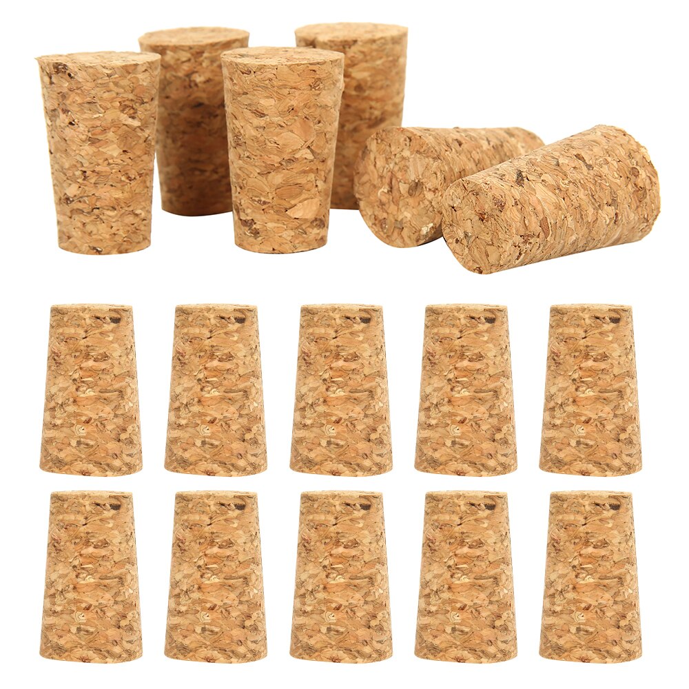100 kurken nieuw in kurkkarton - fleskurken als wijnkurken voor decoratie, verfraaiing, handwerk - natuurlijke fleskurken als knutselaccessoires voor kinderen, hobbybehoeften 24 mm x 45 mm licht