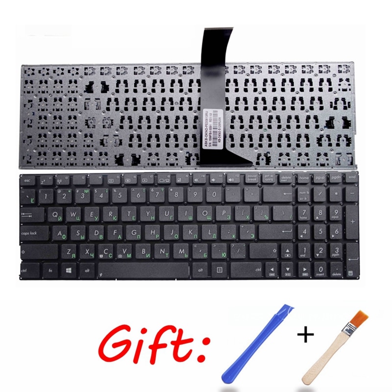 Ruso teclado del ordenador portátil para ASUS K552 K552E K552M K552W F552 F552C F552E F552LA F552LD R510V R508 R508C R508CA S501 R505.
