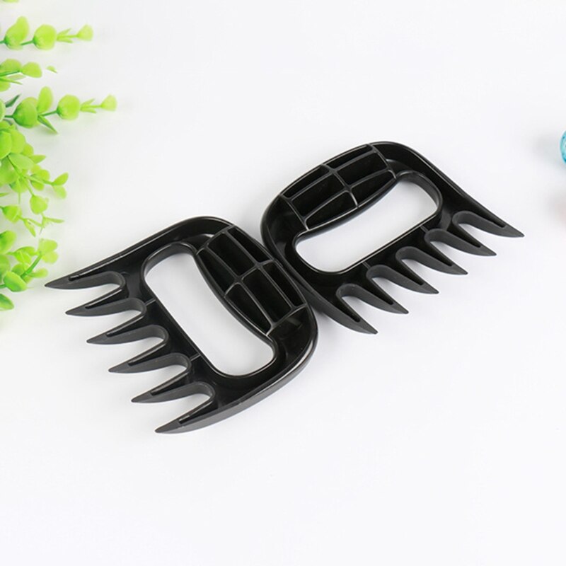 2 Pcs Meat Shredder Barbecue Fork Bear Claw Meat Separator Handle Kitchen Food Fork Meat Slicer BBQ Grill Meat Handler