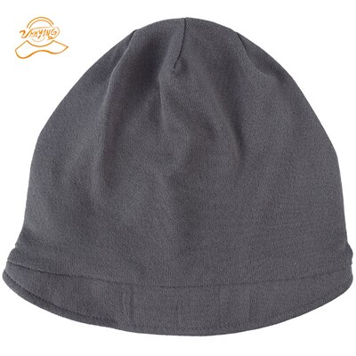 Con sombrero de ala tejido al Crochet para mujer invierno gorros calientes de punto femenino gorras elegantes para mujer de al por mayor: Gris