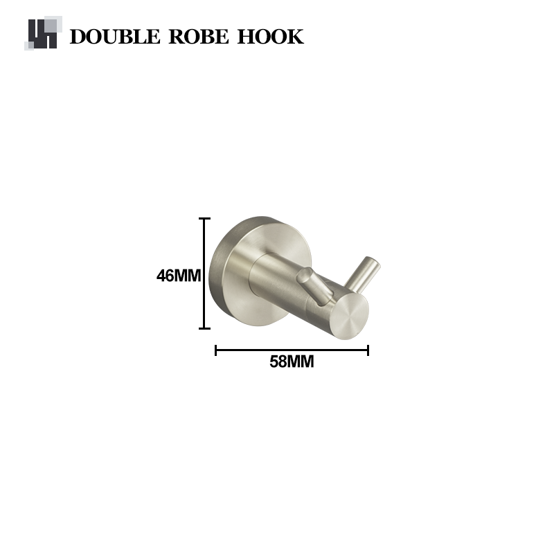 Brushed Nickel Wall Mount Stainless Steel Bathroom Hardware Set Towel Bar Towel Ring Paper Holder Robe Hook Bathroom Accessories: Blue