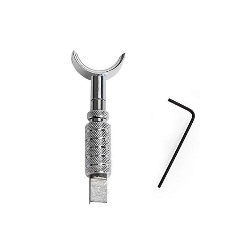 1Pc Revolve Leathercraft Graver DIY Handgemaakte Lederen Gereedschap Roterende Vleesmes Met Blade Nieuw