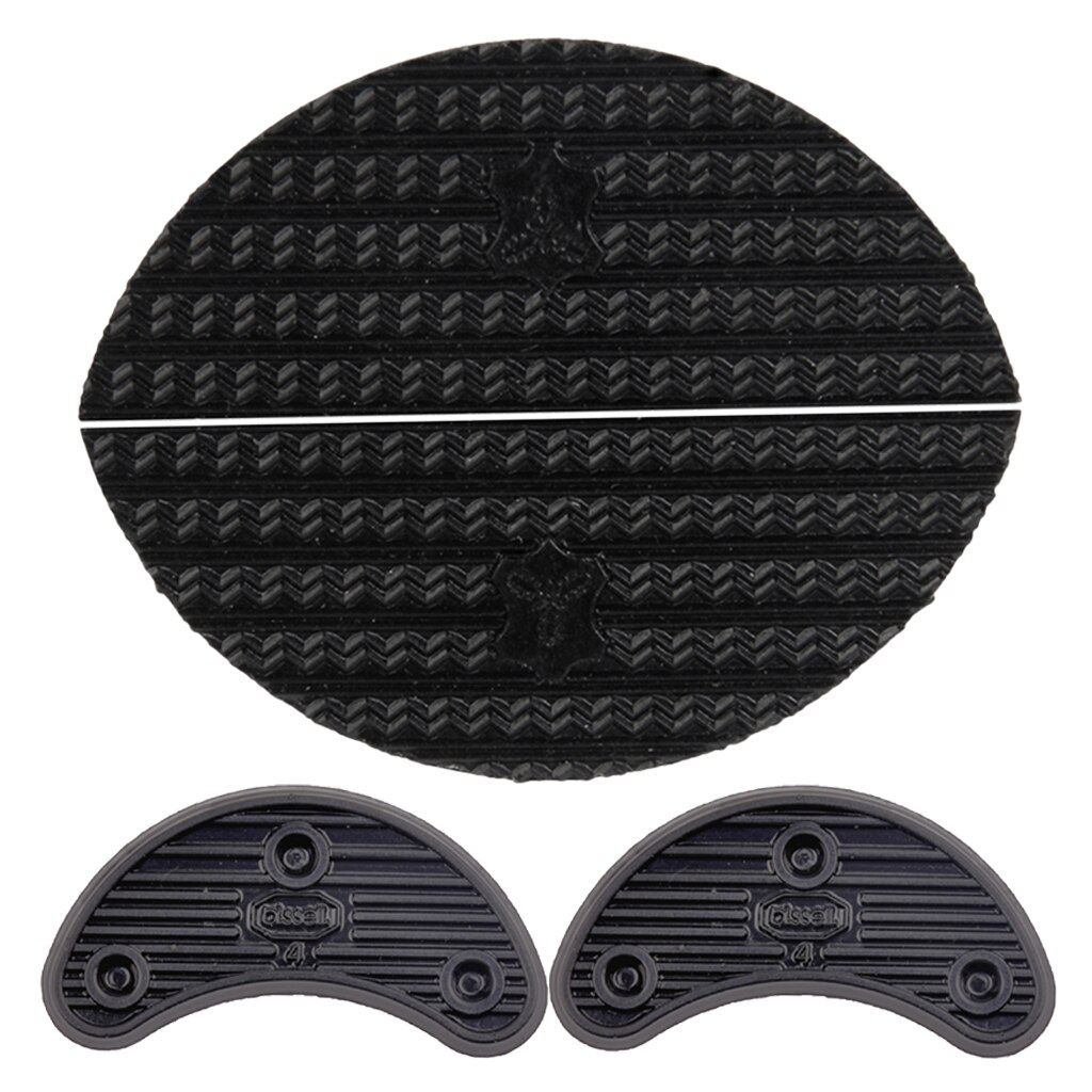 Anti Slip Woman Shoe Sole Heel Stick & Tips Rubber Shoe Repair Pads Set M