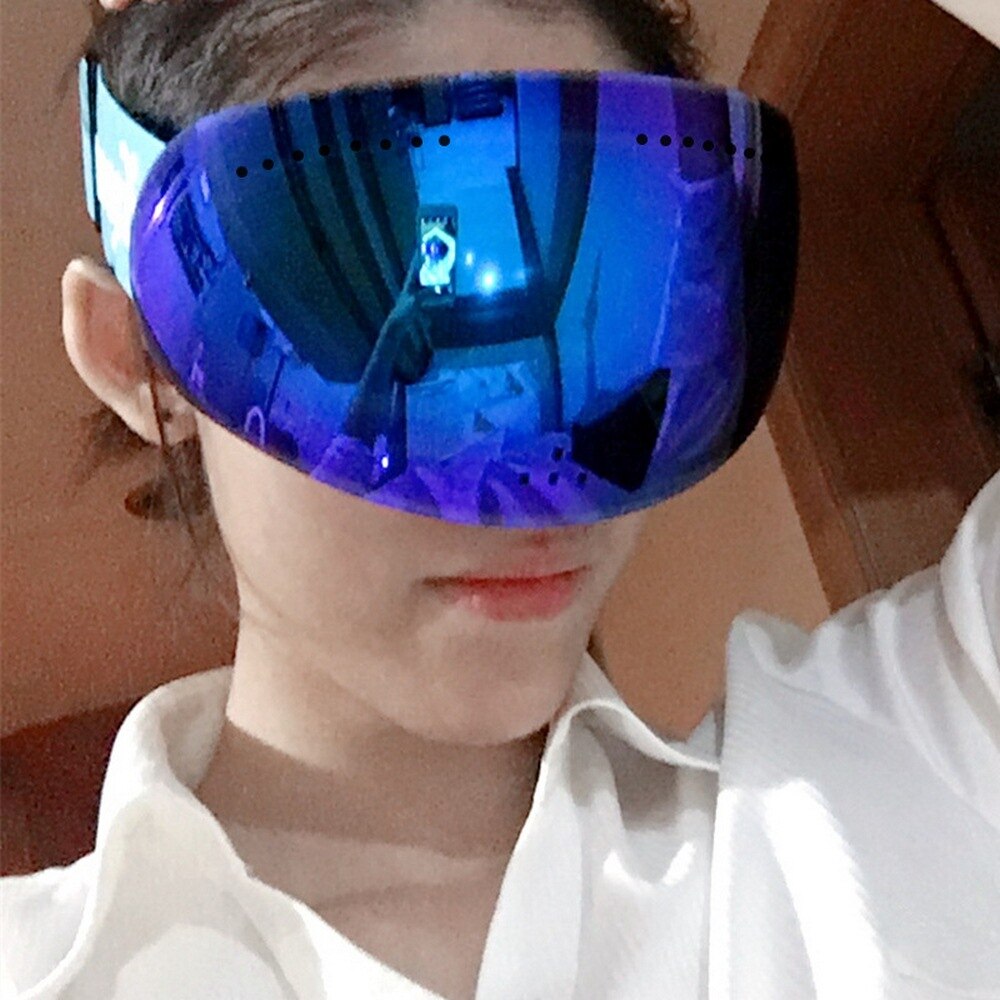 Ski Goggles Double Layers Anti-fog Large Spherical Full Face Block Nasal Snow Goggles Cocker Myopia Glasses OutdoorAccessories